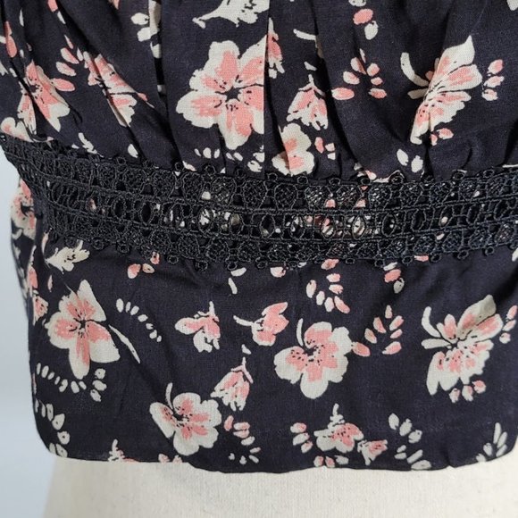 FREE PEOPLE bijou floral crop top Sz 12 NEW - Picture 5 of 10
